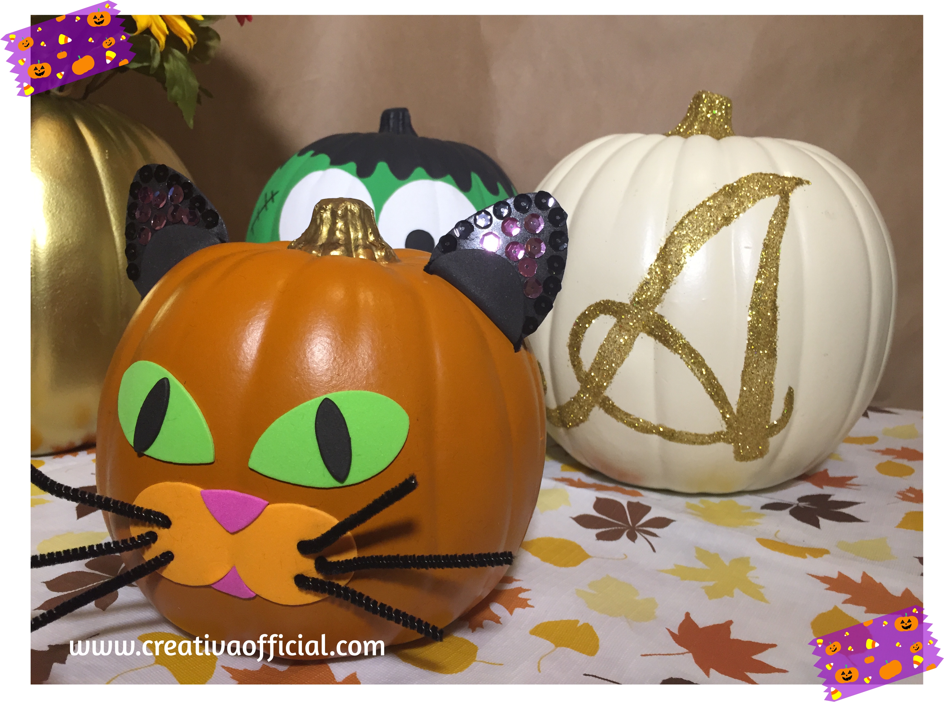 Cómo Decorar Calabazas Para Halloween! Súper Fáciles De Hacer ...