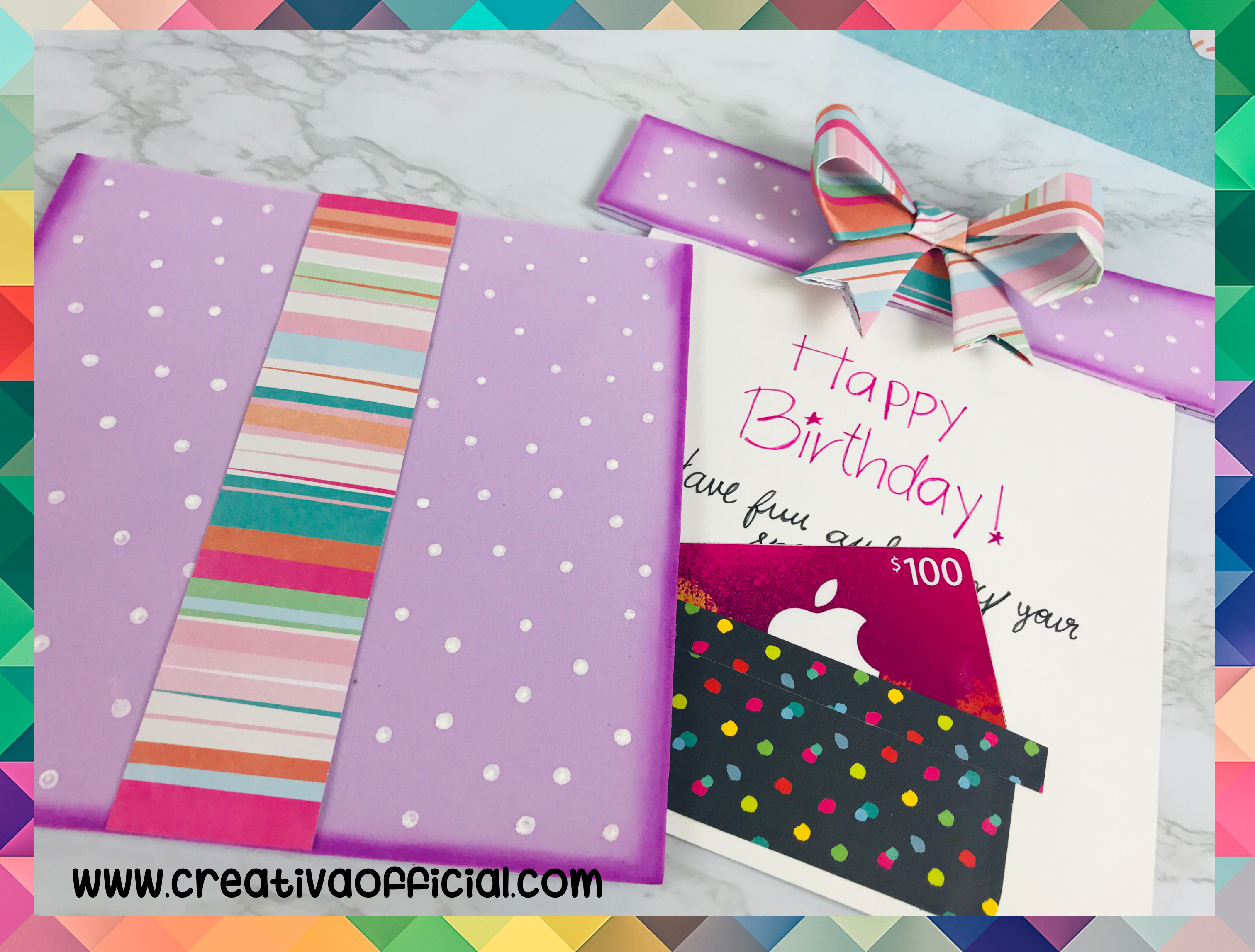 TARJETAS DE CUMPLEAÑOS FÁCILES PASO A PASO|CREATIVA OFFICIAL | Creativa ...